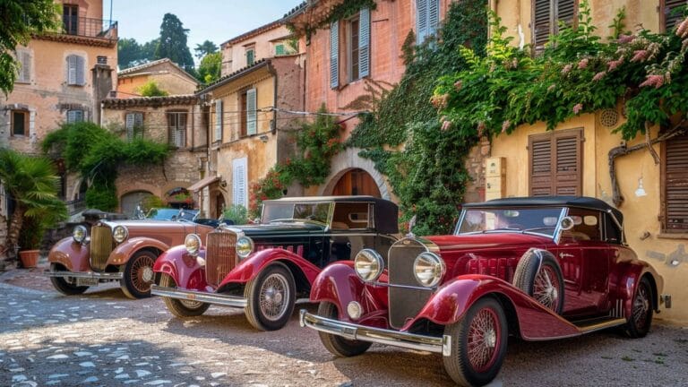 Découvrez ce village classé parmi les plus beaux de France, juché sur un piton rocheux, qui allie à merveille l'élégance provençale et l'amour de l'automobile !