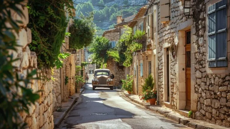 Découvrez ce village magnifique en France, perché sur un rocher, marie à la perfection le charme provençal et l'amour de l'automobile !