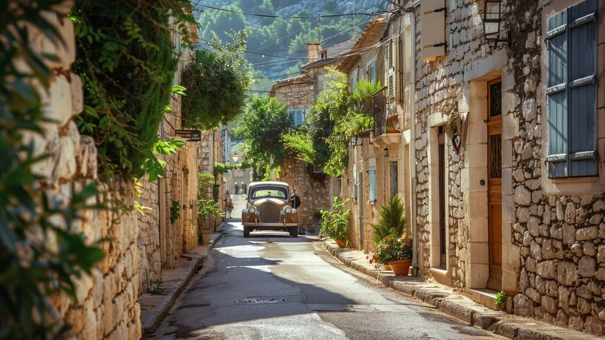 Découvrez ce village magnifique en France, perché sur un rocher, marie à la perfection le charme provençal et l'amour de l'automobile !