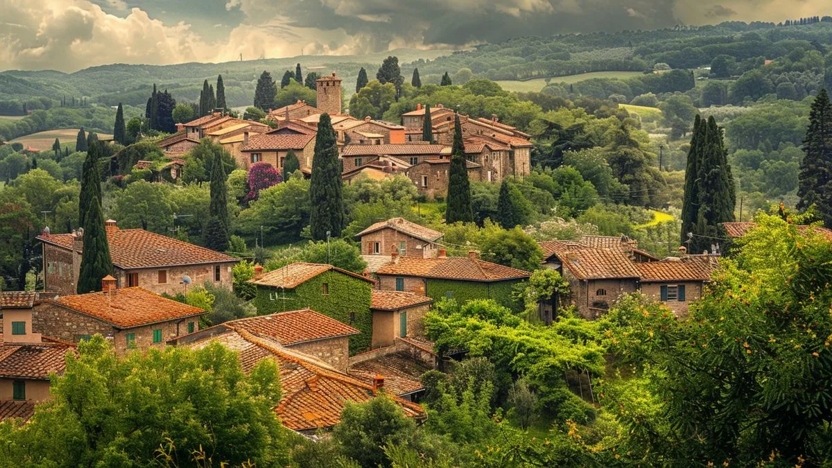 Niché à 635 mètres d'altitude, ce charmant bourg du pays provençal porte le doux surnom de "village suspendu dans le ciel de Provence".