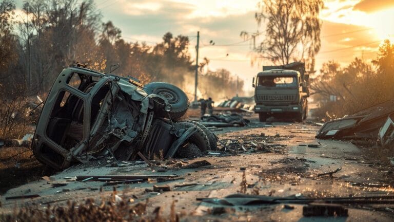 PHOTOS - Un camion exceptionnel transportant un char sème le chaos sur l'A7