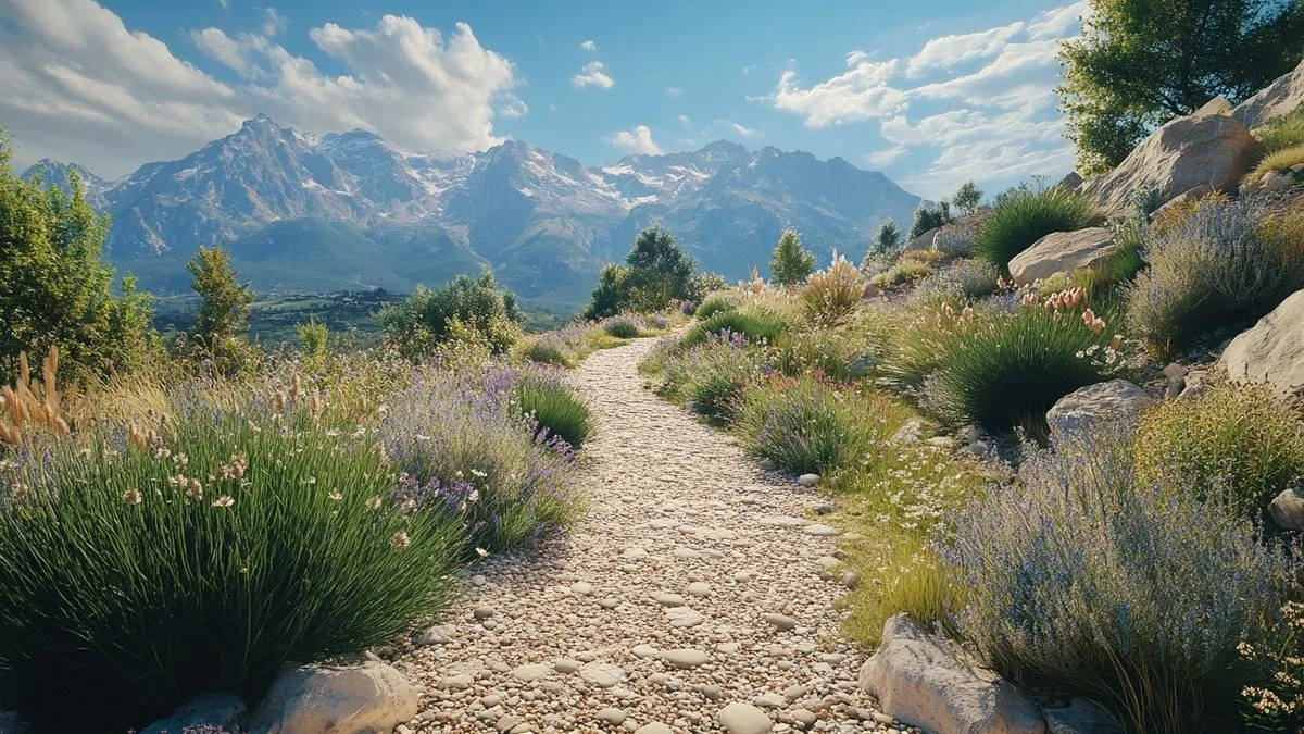 Explorez un jardin unique des Pyrénées-Orientales offrant une vue imprenable