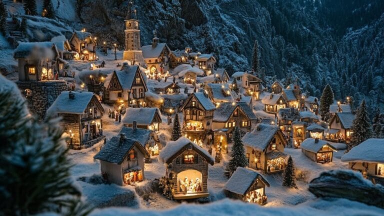 Provenza-Alpi-Costa Azzurra: scoprite questo affascinante villaggio che incarna magnificamente la tradizione delle natività natalizie!