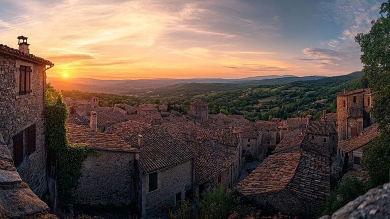 Un village médiéval en Dordogne : un trésor de charme rivalisant avec les cités toscanes