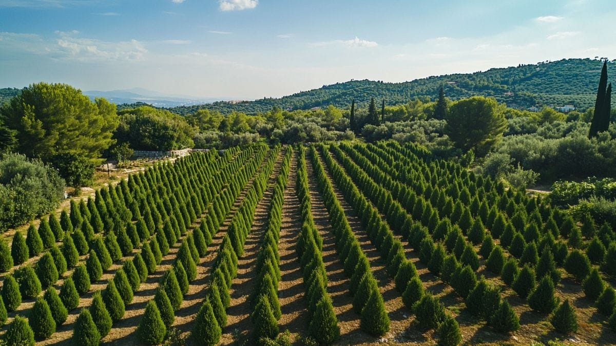 Biot : Un vivaista delle Alpi Marittime innova con un servizio di custodia di abeti tutto l'anno
