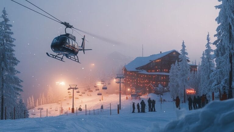 Une operación espectacular: 240 esquiadores rescatados por helicóptero tras una avería del telesilla en los Alpes Altos