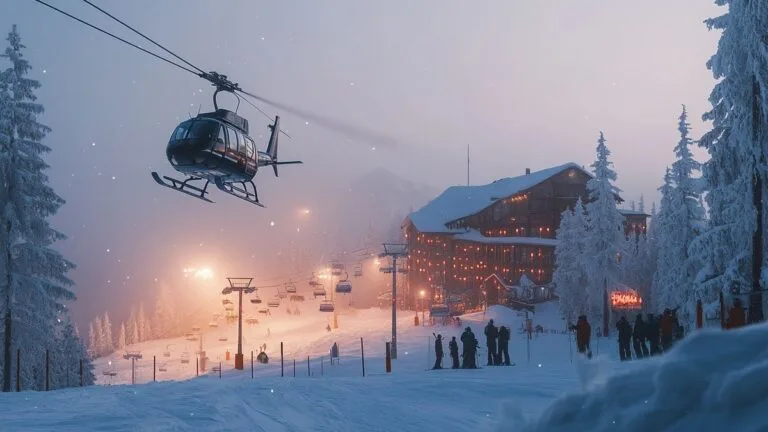 Une operación espectacular: 240 esquiadores rescatados por helicóptero tras una avería del telesilla en los Alpes Altos