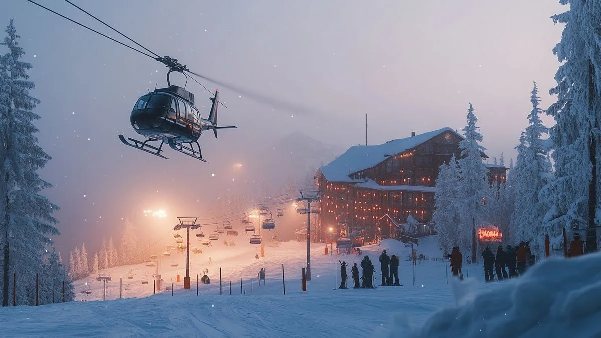 Une operación espectacular: 240 esquiadores rescatados por helicóptero tras una avería del telesilla en los Alpes Altos